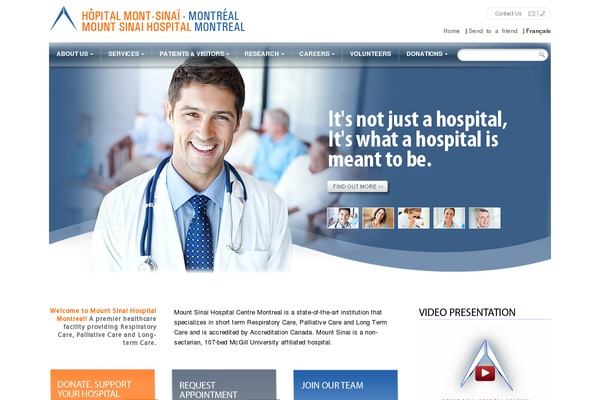 sinaimontreal.ca site used Sinai