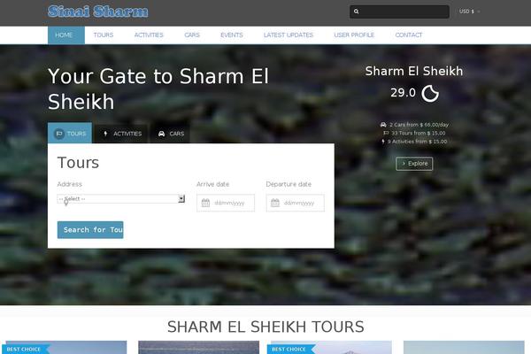 Traveler theme site design template sample