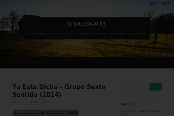 Gdmusic theme site design template sample