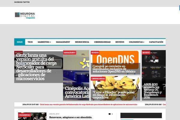 Meganews theme site design template sample