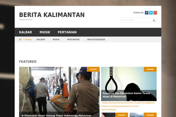 Karma theme site design template sample
