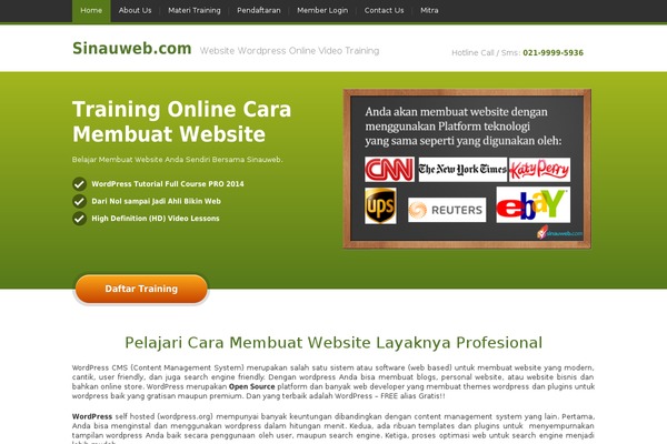 JustLanded theme site design template sample