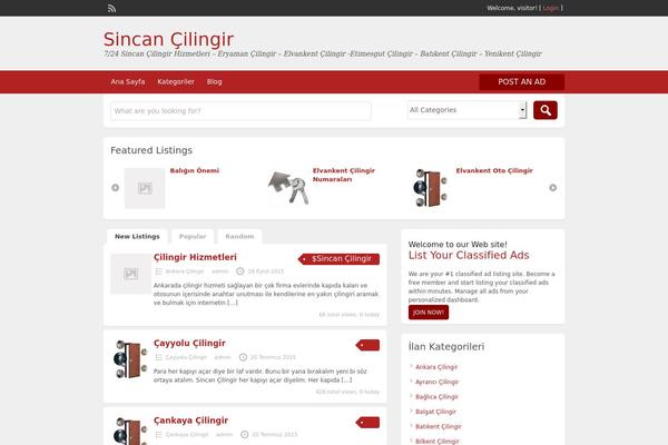 ClassiPress theme site design template sample