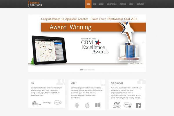 Radius theme site design template sample