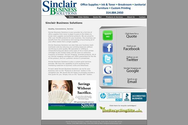 Default theme site design template sample