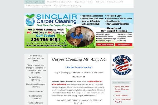 Comet theme site design template sample