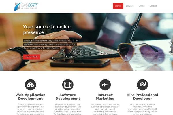 Rambo theme site design template sample