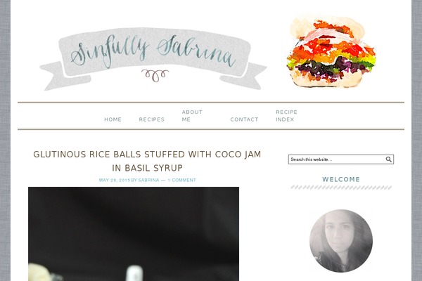 Foodie theme site design template sample