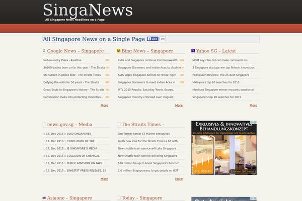 singanews.com site used Aggregator_final