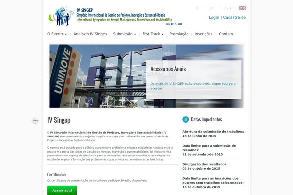 Evento theme site design template sample