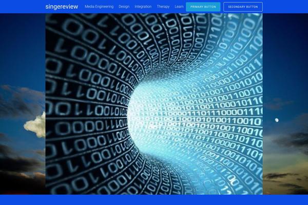 Tesseract theme site design template sample