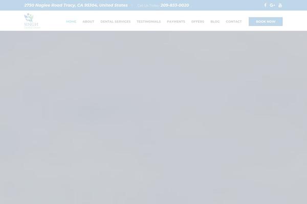 DentalCare theme site design template sample