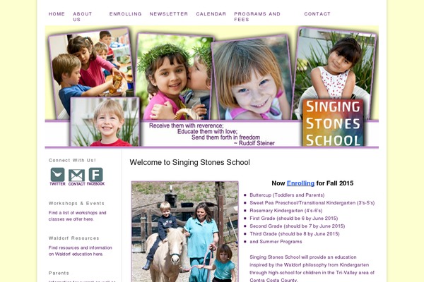 singingstones.org site used Thesis 1.8.4