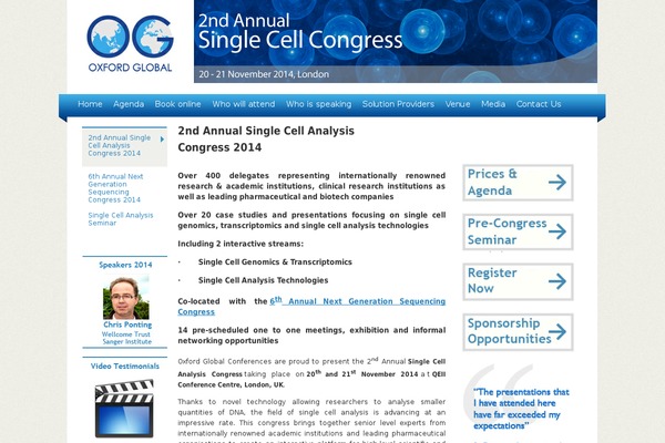 singlecell-congress.com site used Oxfordglobal
