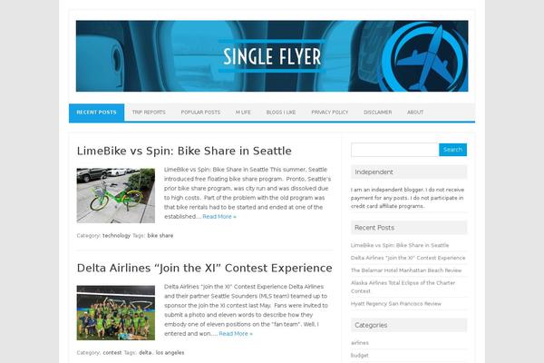 Iconic One theme site design template sample