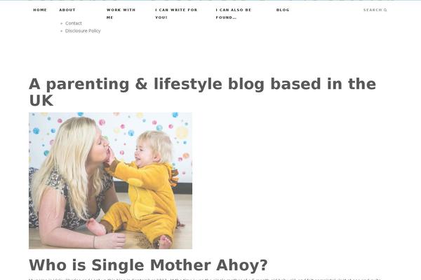 Hestia-child theme site design template sample