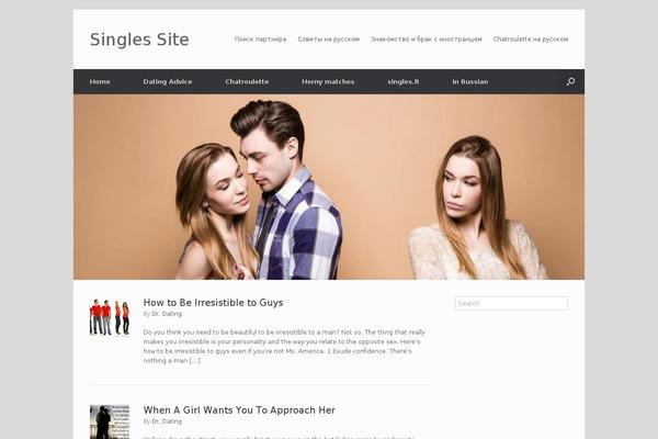 Vantage theme site design template sample
