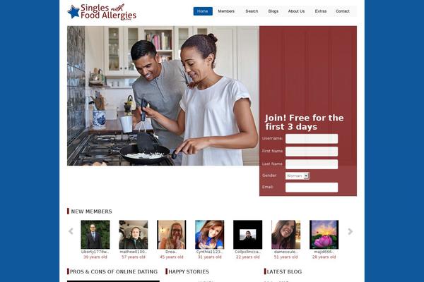 ModXBlog theme site design template sample