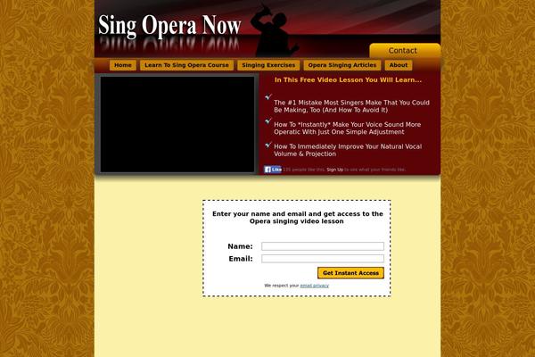 singoperanow.com site used Opera