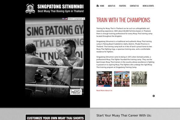 Fitness theme site design template sample