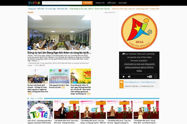 sinhvienirk.net site used Svirktheme