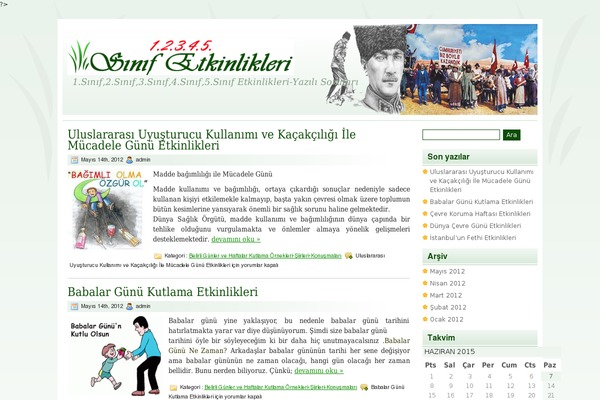 sinifetkinlikleri.com site used Webisimiz.com