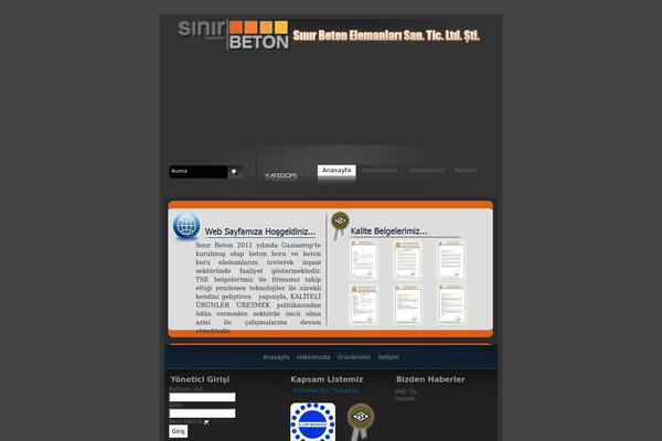 sinirboru.com site used Ozalptema-bywebci