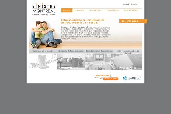 sinistremontreal.ca site used Feature Pitch