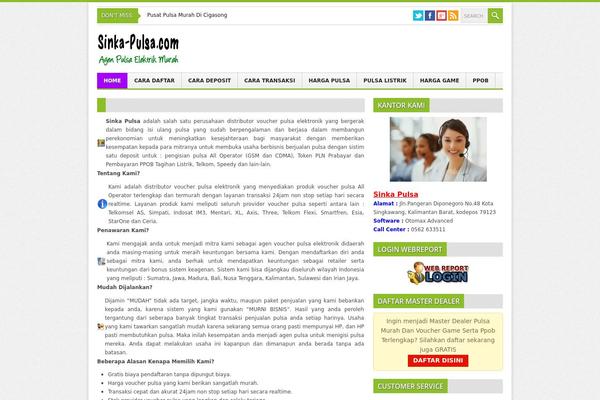 Kasep2 theme site design template sample