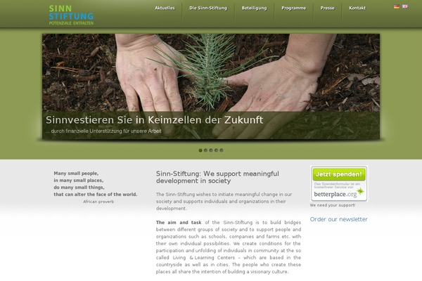 Proton theme site design template sample