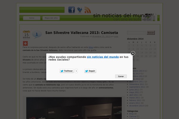 Site using Facebook plugin