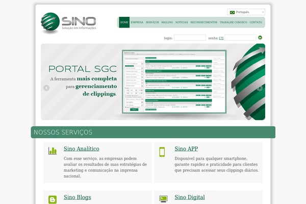 sino theme websites examples