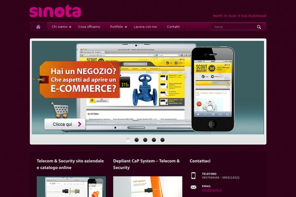 sinota.it site used Synthetik