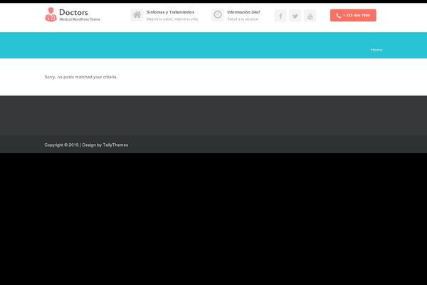 Doctors theme site design template sample