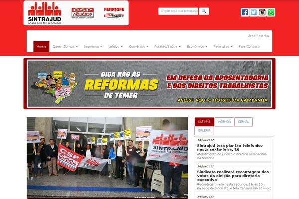 Site using WPFront Scroll Top plugin