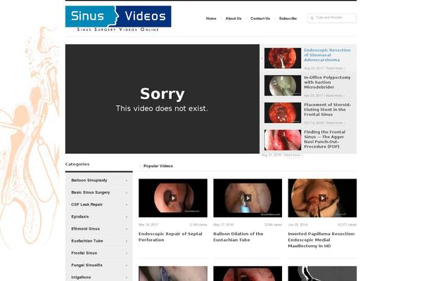 VideoPro theme site design template sample