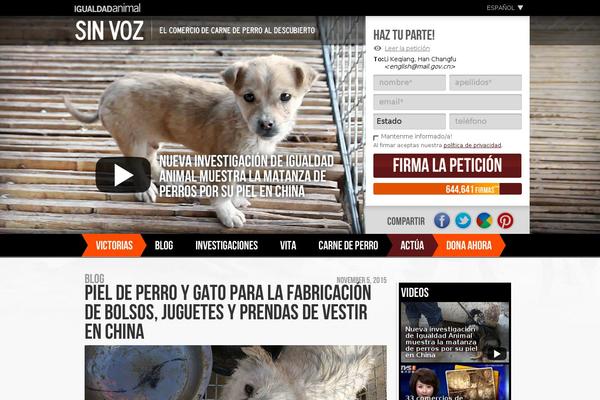 Site using Speakup-email-petitions plugin