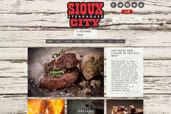 Steakhouse theme site design template sample