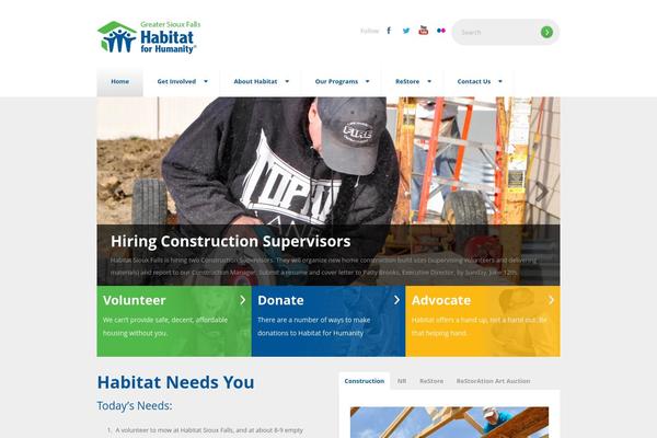 NonProfit theme site design template sample