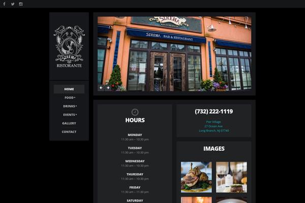 The Flavour theme site design template sample