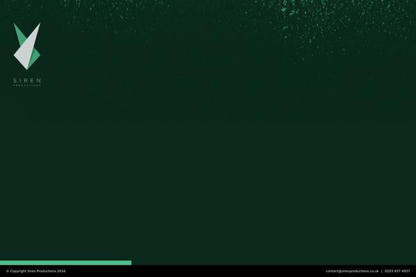 Siren theme site design template sample
