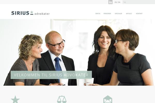 siriusadvokater.com site used Mammoth-wp