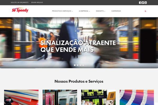 sirspeedy.com.br site used X | The Theme