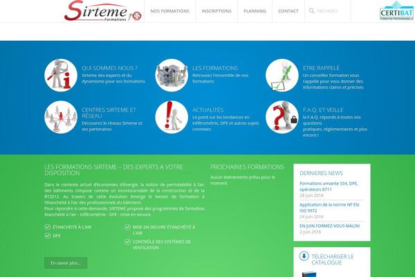 Infinite theme site design template sample