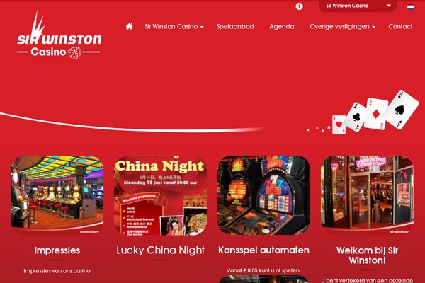Casino theme site design template sample
