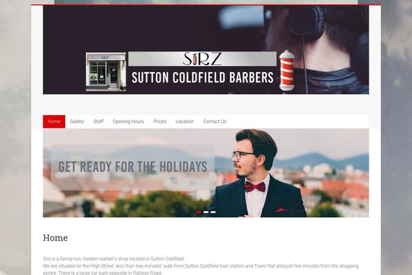 Accelerate theme site design template sample