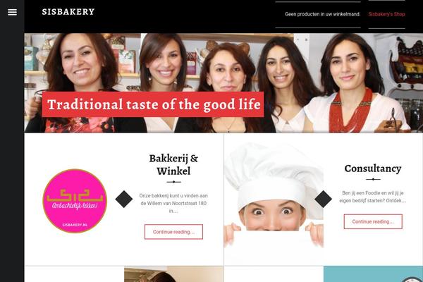 Receptar theme site design template sample