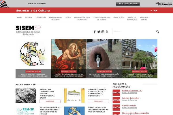 Site using Crafty Social Buttons plugin