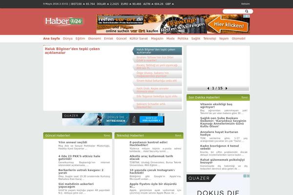 Haber theme site design template sample