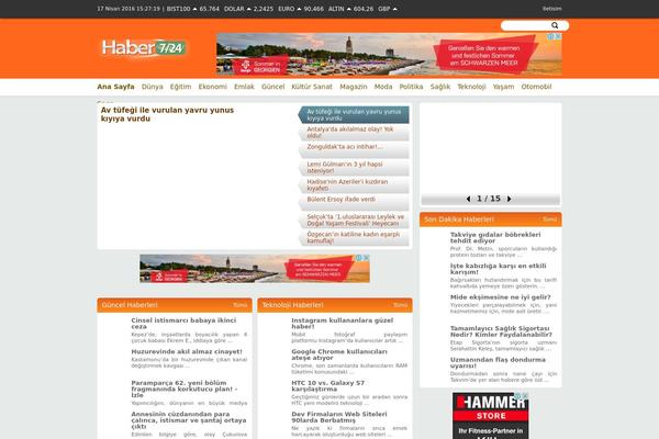Haber theme site design template sample